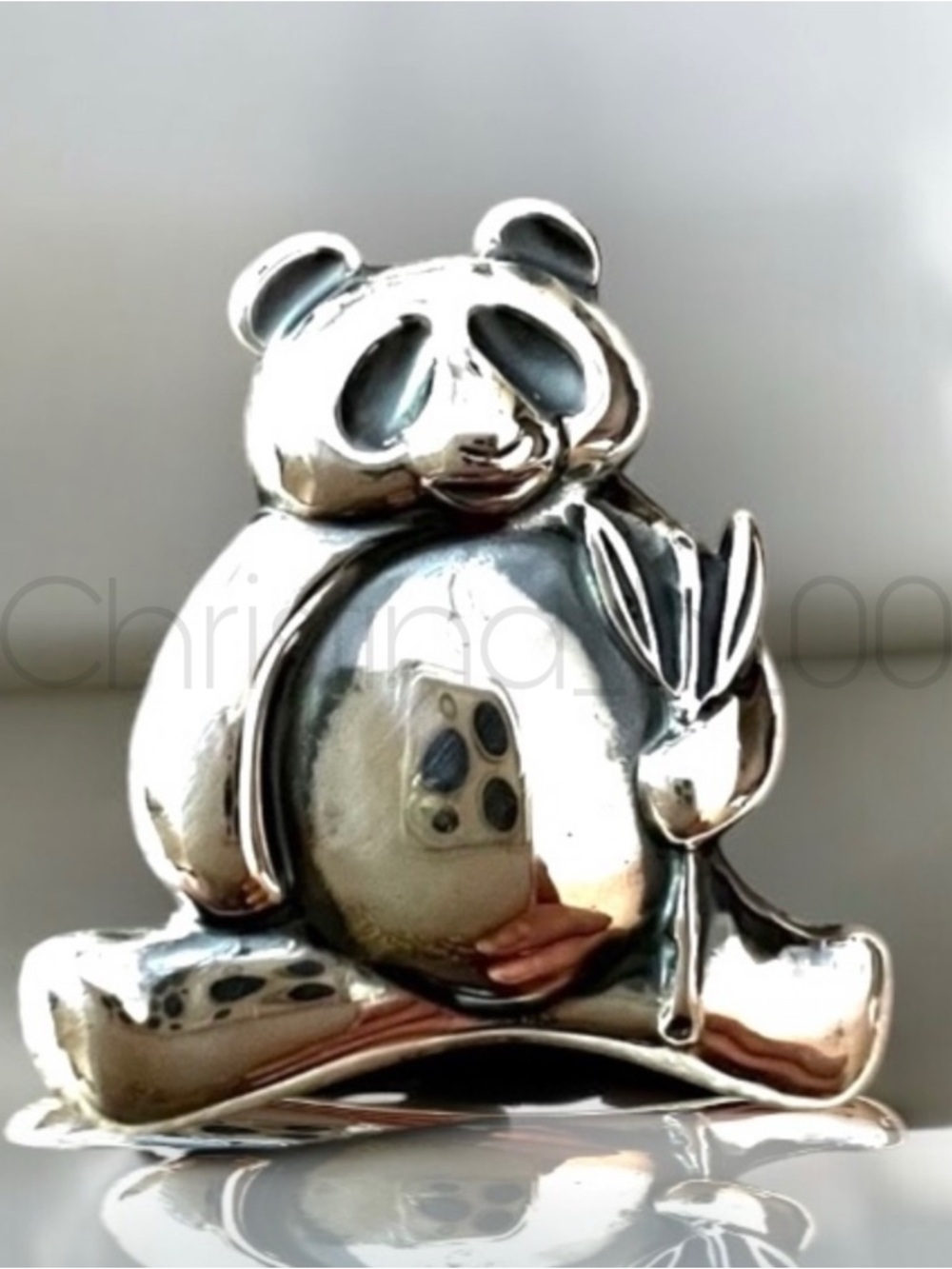 James Avery Silver Panda Necklace Pendant RETIRED